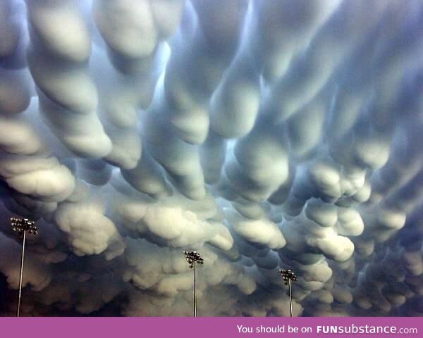 Strange cloud formations