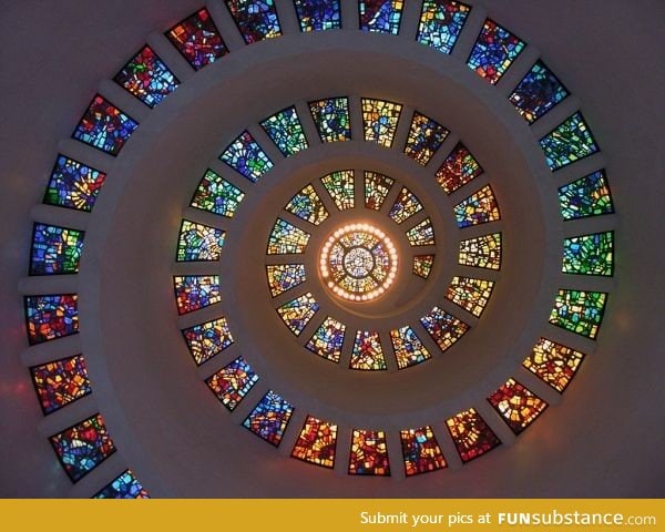 The ceiling on this chapel