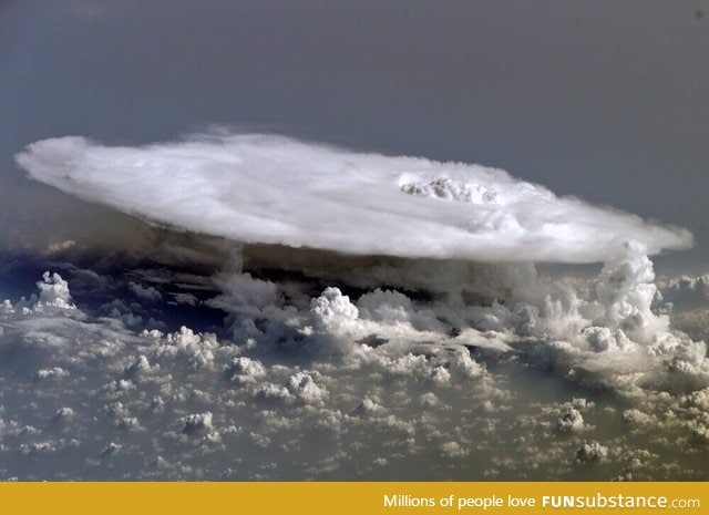 Above a storm above a sea