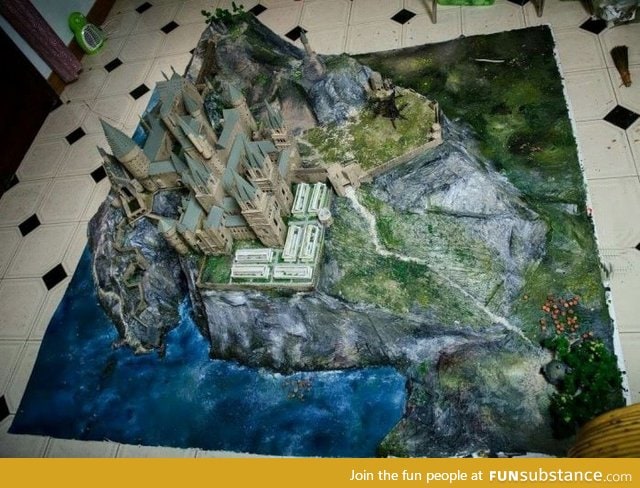 Harry Potter fan from Vietnam made this by himself, took him 404 hours. Amazing!