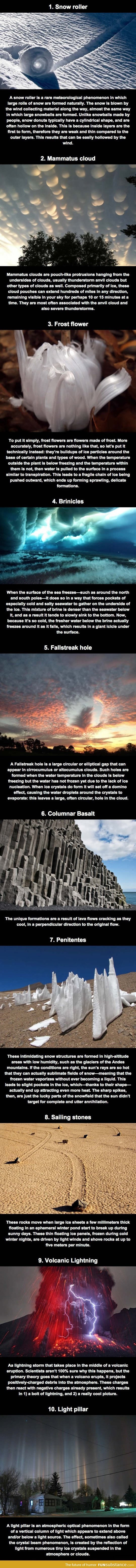 Some awesomely cool natural phenomena