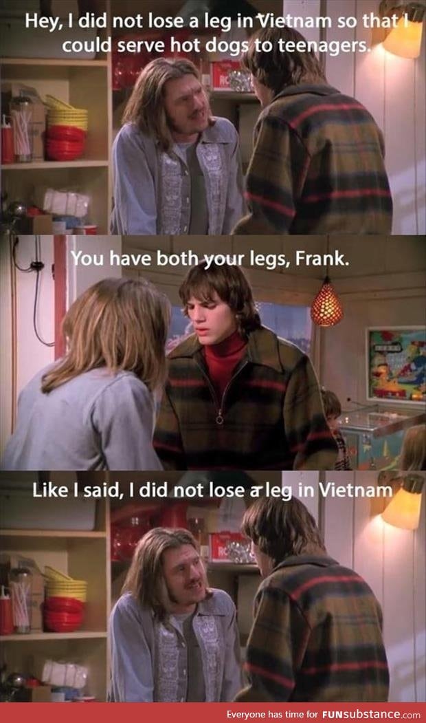 I did not lose a leg in Vietnam