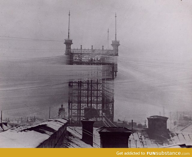 A 1890's telephone tower