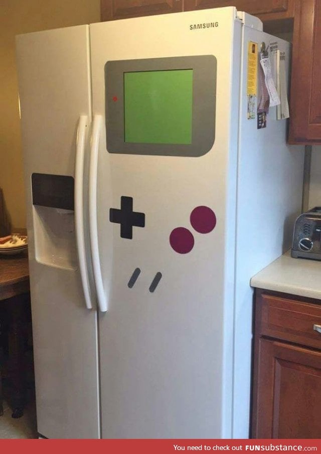 A Gameboy fridge