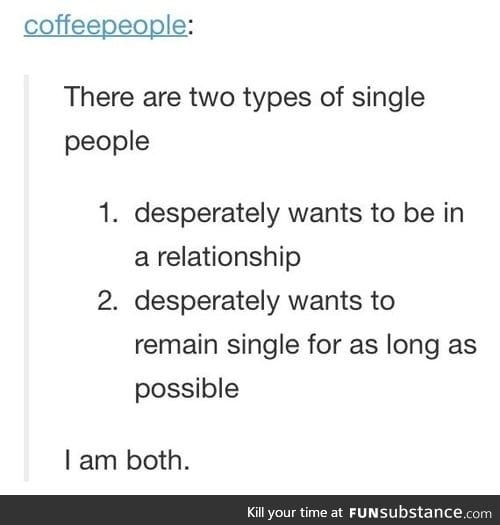 2 kinds of single people