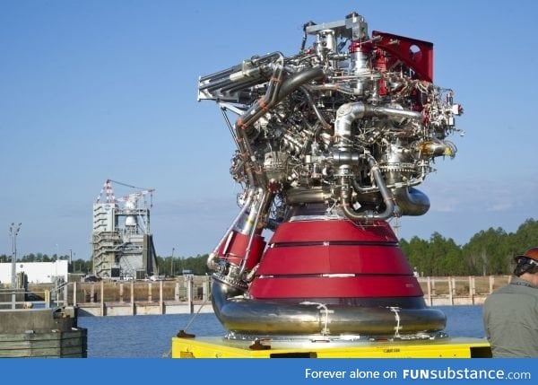 A rocket engine NASA engineers are developing