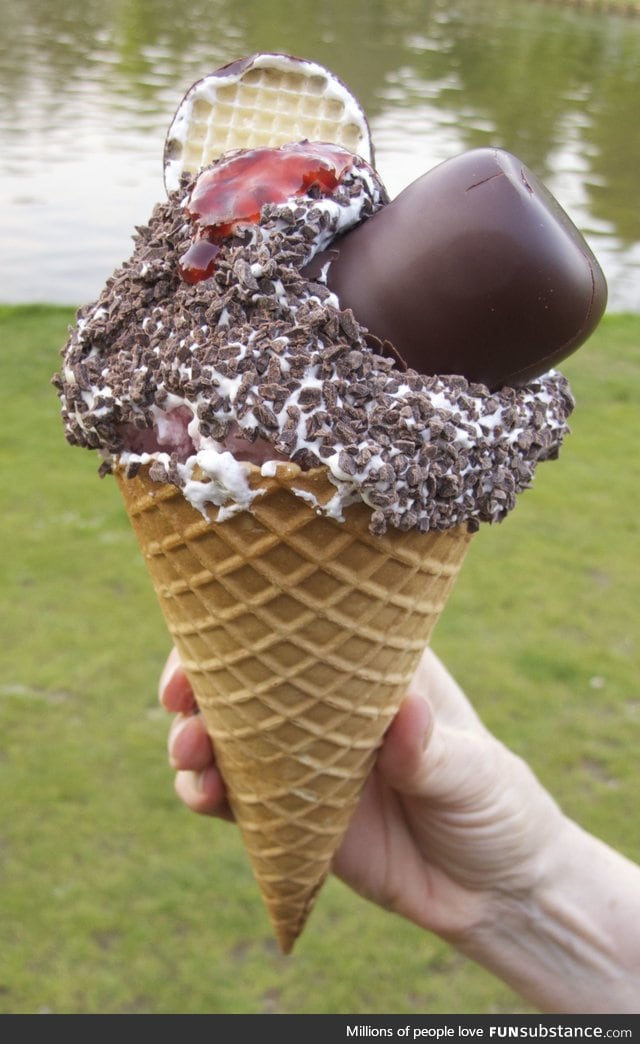 A Danish ice-cream cone
