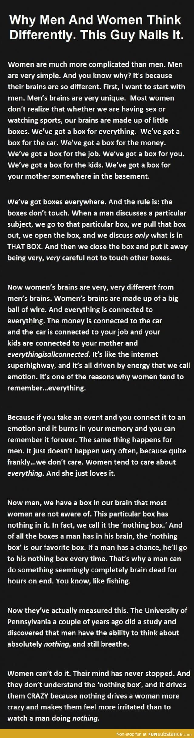 Men's vs Women's brains