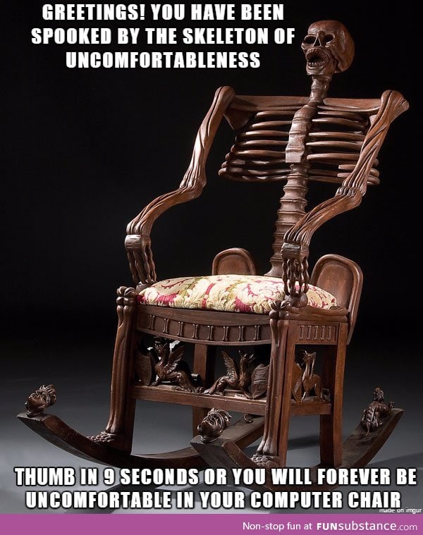 Skeleton of uncomfortableness