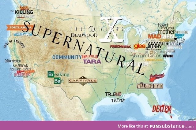 TV shows location map