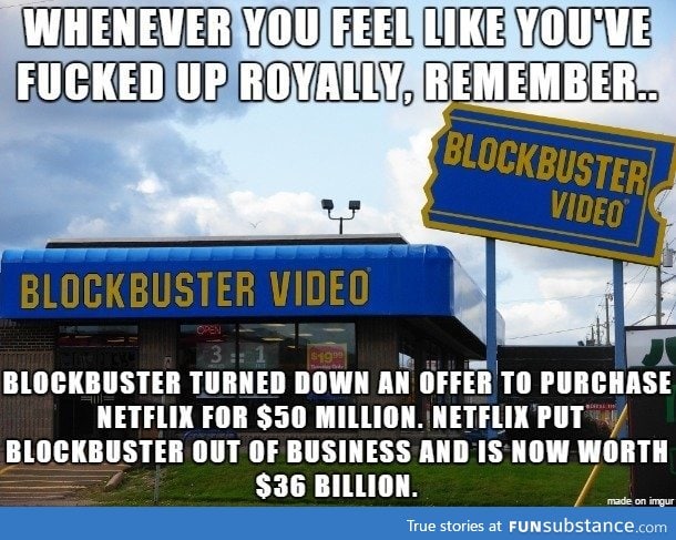 When Blockbuster didn't believe in Netflix