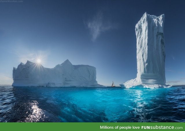 Giant Icebergs in Greenland