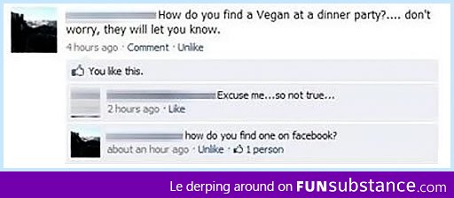 How do you find a vegan?