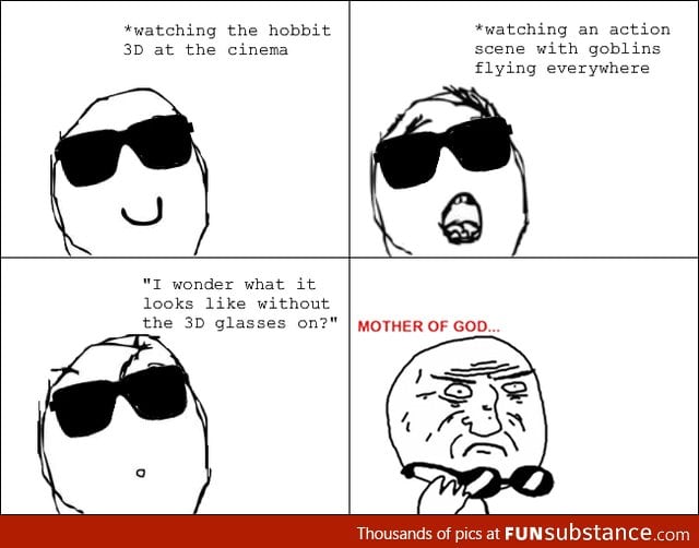 Everytime I watch a film in 3D