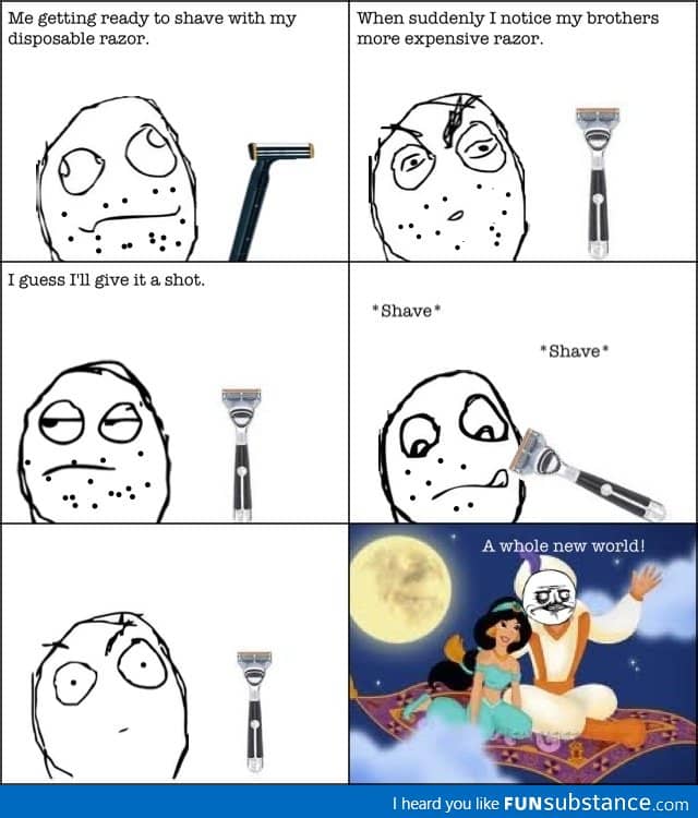 After all of those years of shaving with a disposable razor