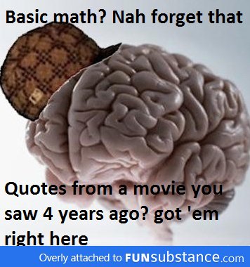 My brain isn't efficient