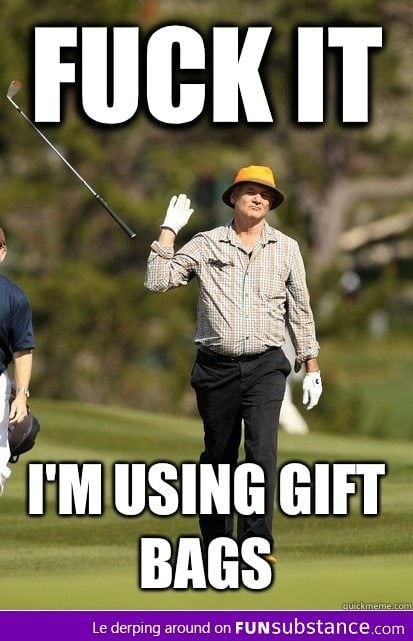 How I usually feel about wrapping Christmas presents