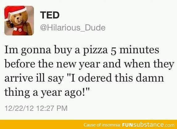 New year's pizza