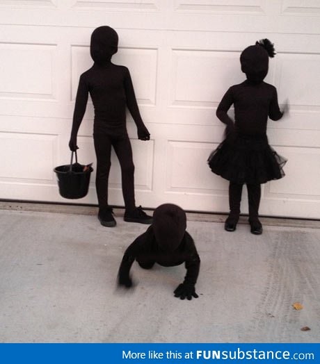 Shadow kids, the coolest and easiest costume