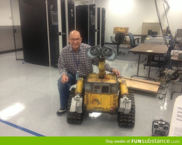 So I made this Wall-E robot at work