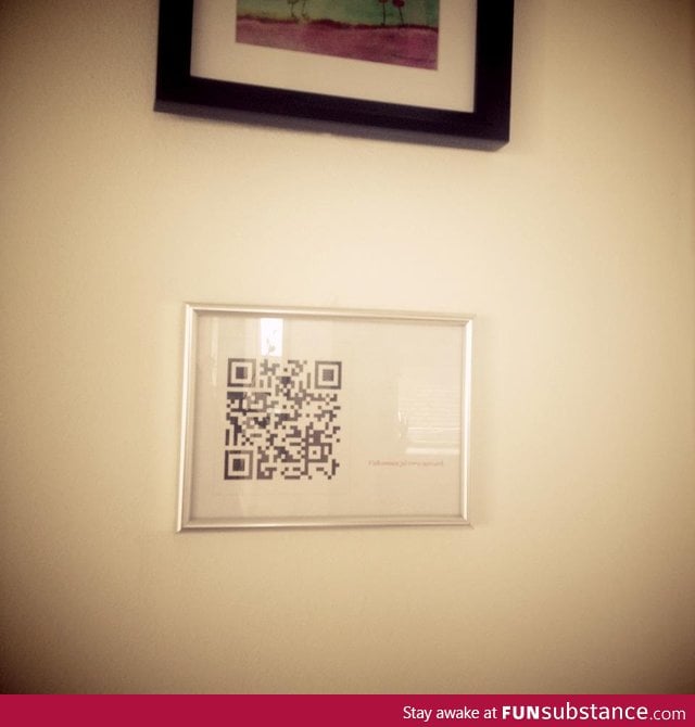 Made a QR code for wifi in my house