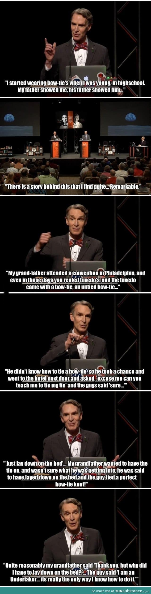 Bill Nye on the story behind his bow tie