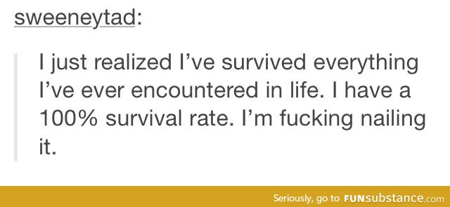 100% survival rate