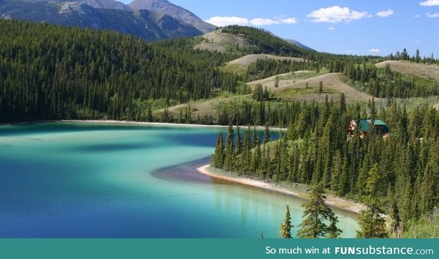 Turquoise lakes of Alaska