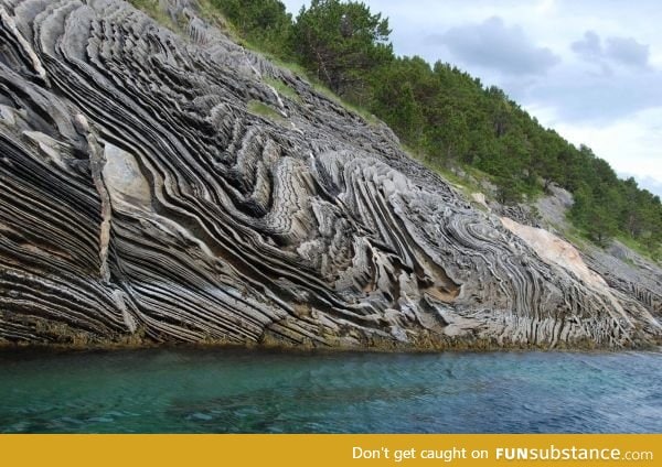 Rock formation in Norway