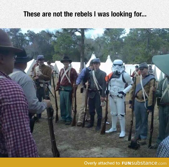 Confused stormtrooper