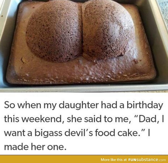 there's the big ass cake you asked for
