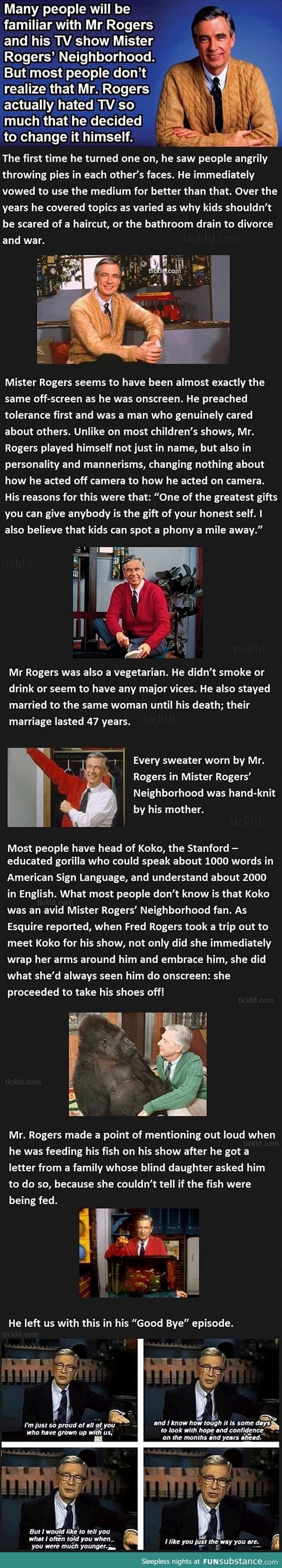 Things you might not know about Mr. Rogers