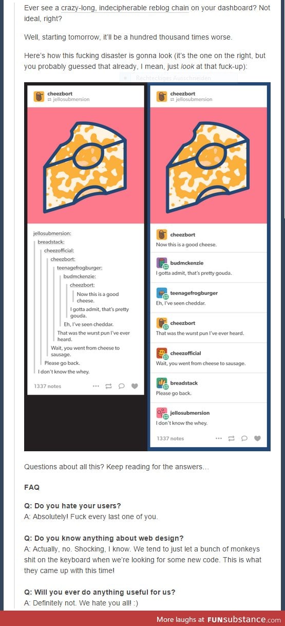 No one hates tumblr more than tumblr users