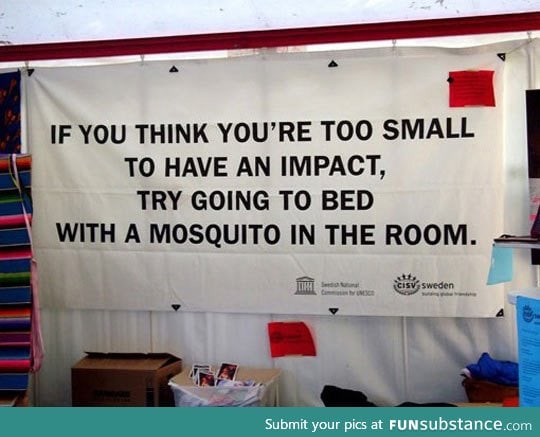 Too small to have an impact