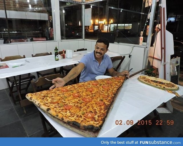 A Brazilian pizza place is doing some tests