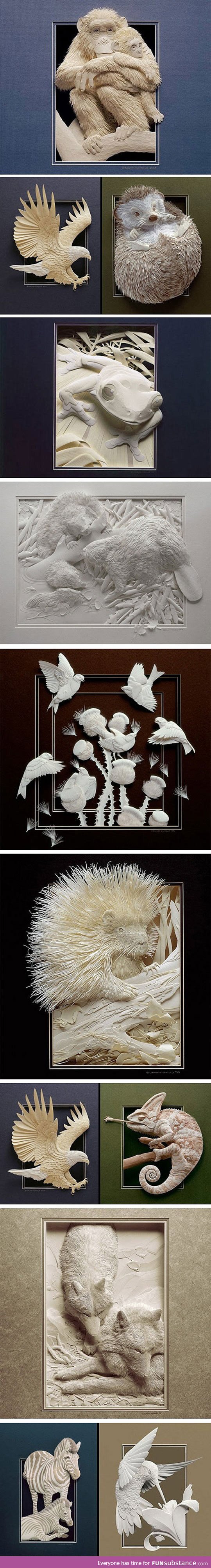 Captivating paper art by calvin nicholls