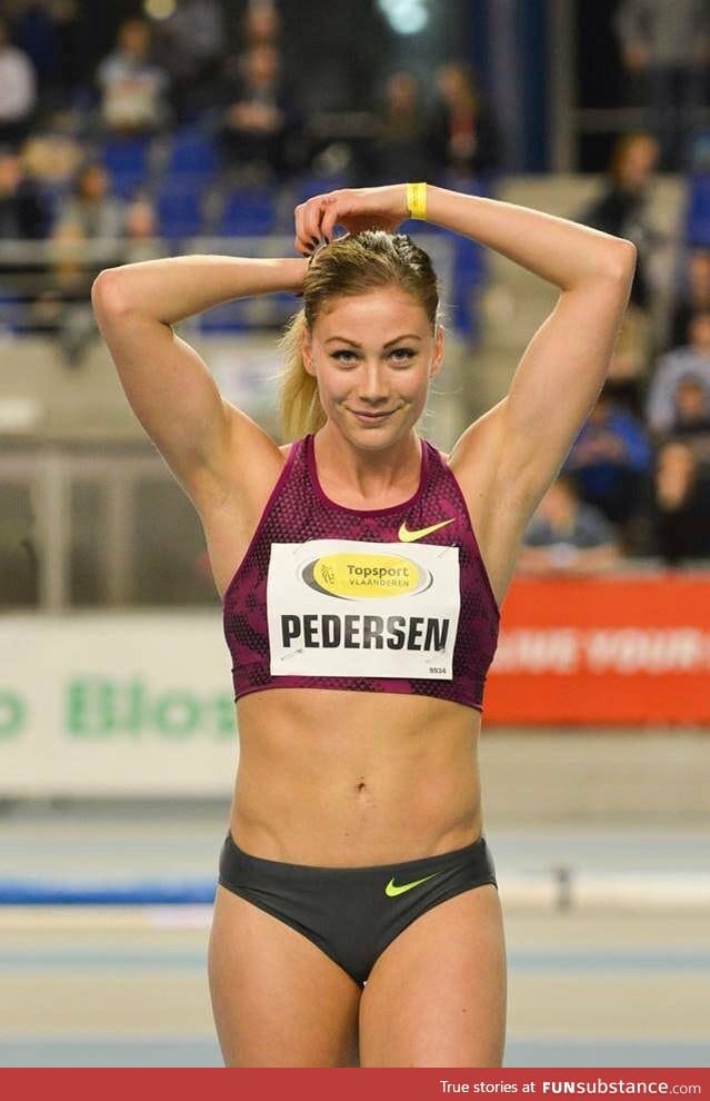 Norwegian hurdling athlete and beauty, Isabelle Pedersen
