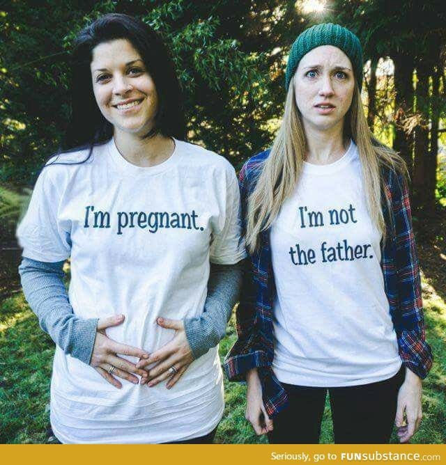 Lesbian couple pregnancy announcement