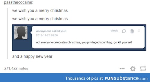 Christmas on tumblr be like