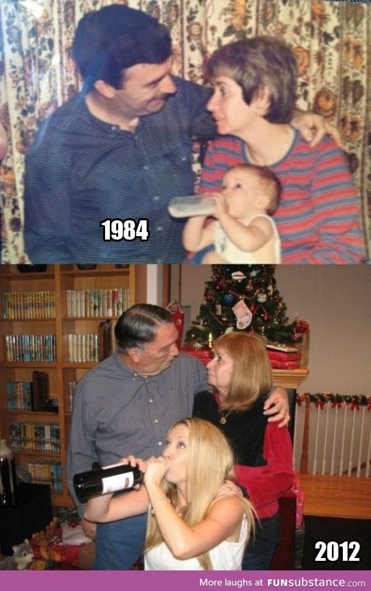 Then and Now XD this is hilarious