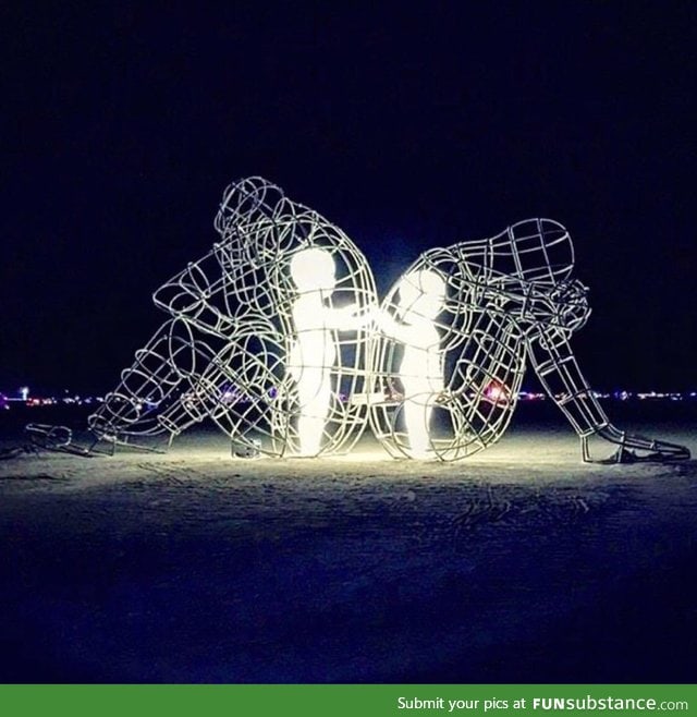 Artwork from Burning Man. Pretty powerful