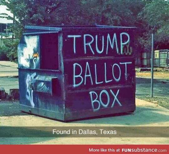 It really does trump ballot boxes