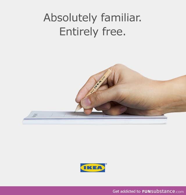 I have a feeling that marketing people at IKEA really love to laugh at Apple