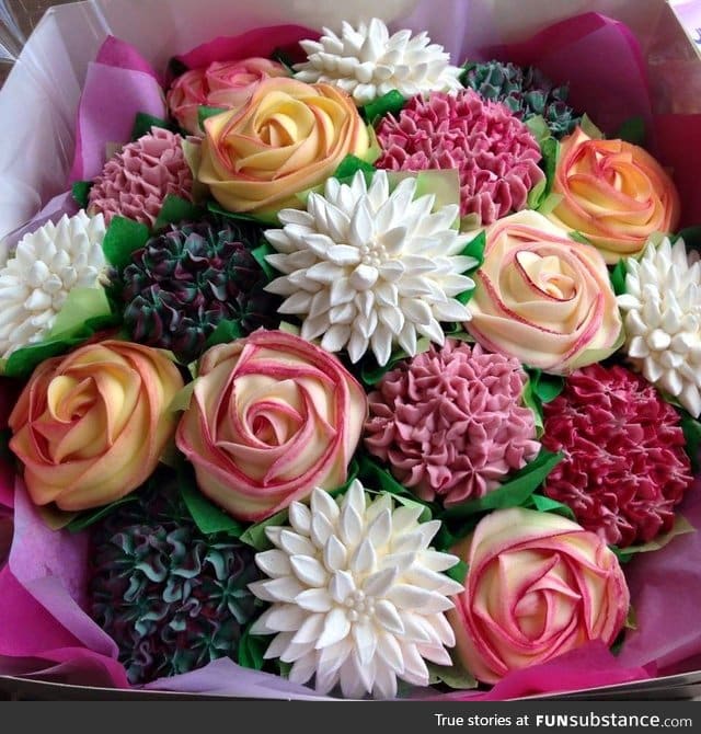 A bouquet of cupcakes