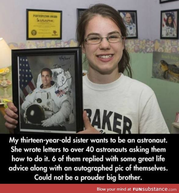 Girl asks astronauts how to be an astronaut