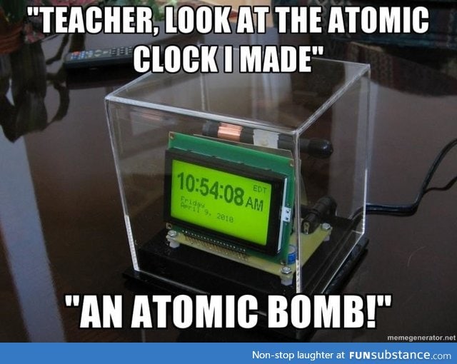 I've wanted to build an atomic clock for a while, but now I'm afraid I may not be white