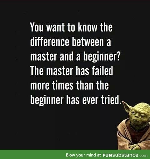 Difference between a master and a beginner