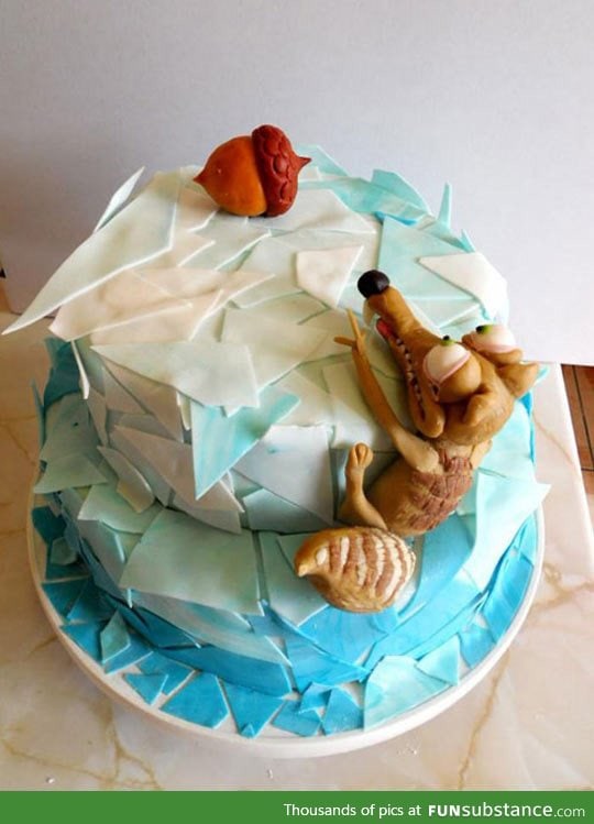 Awesome Ice Age’s Scrat Cake