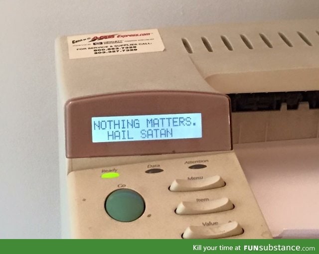 A Printer Error at Work