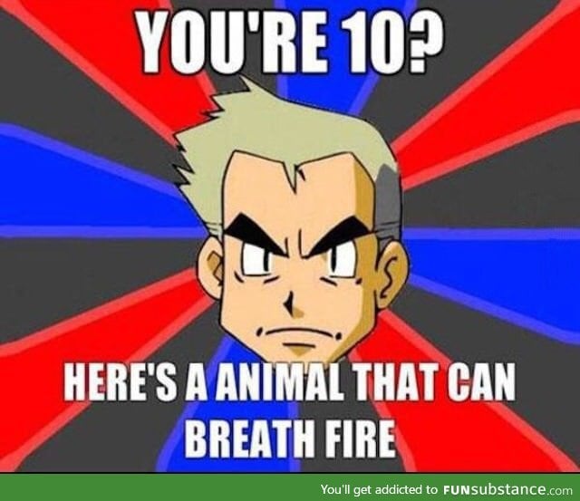 Professor oak at his finest